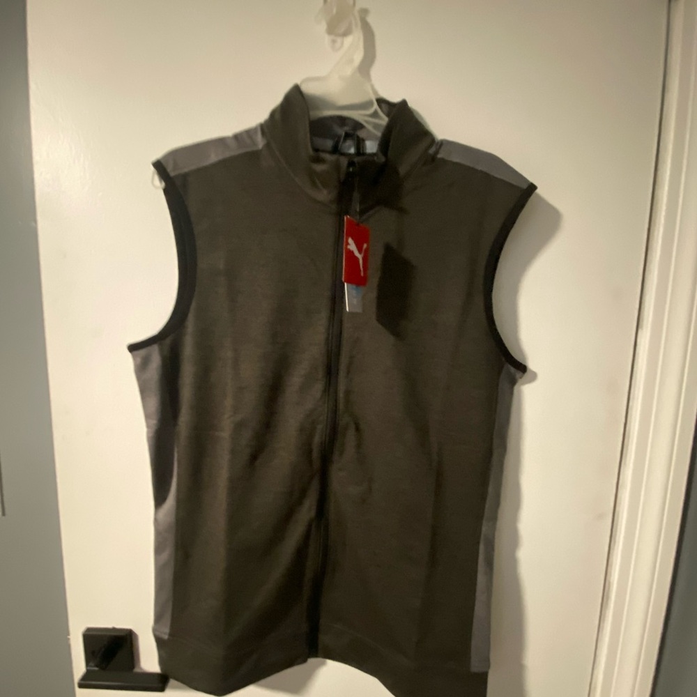 Puma Men’s Gray Cloudspun Golf Vest